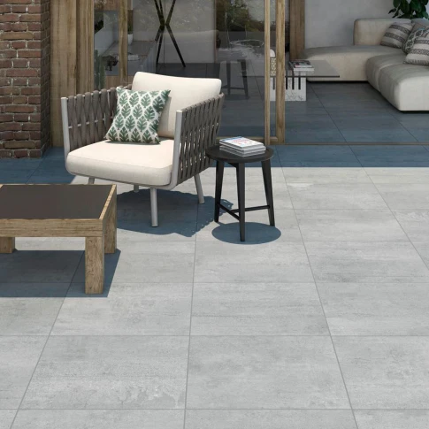 KLPM4871 Klinker BeConcrete  Grå Matt 60x60 cm (2)-485x485 3